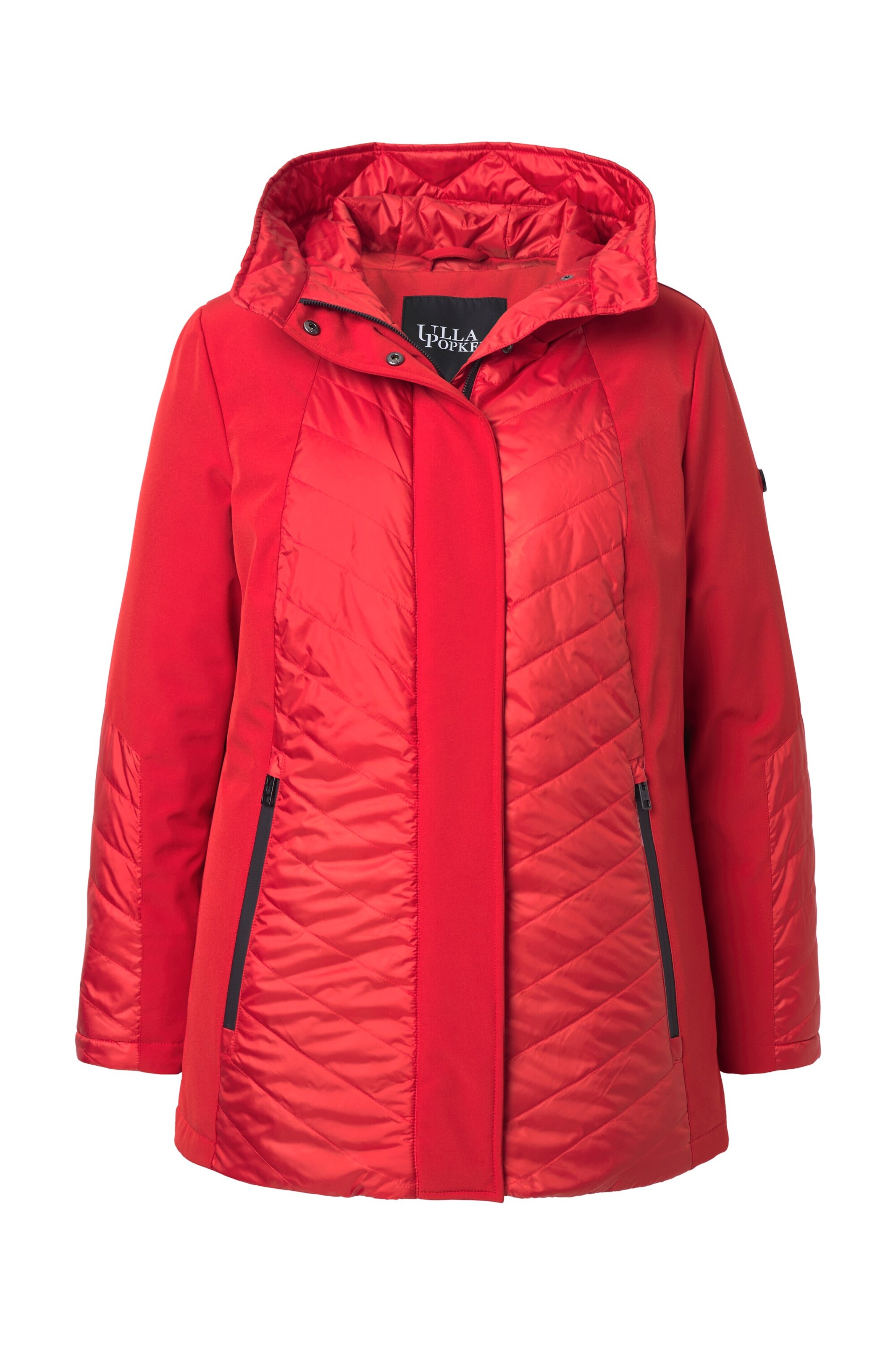 Ulla Popken Between-seasons parka in Red: front