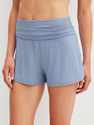 CALIDA Pajama pants 'Etude Ajours' in Blue