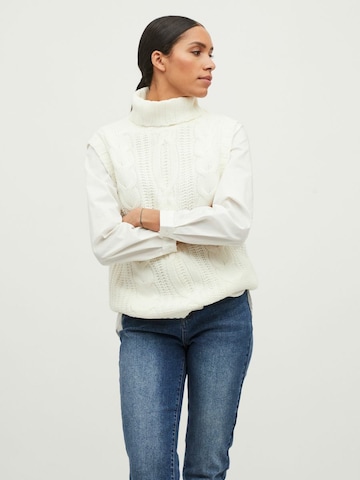Vila Petite Sweater 'Norila' in White: front