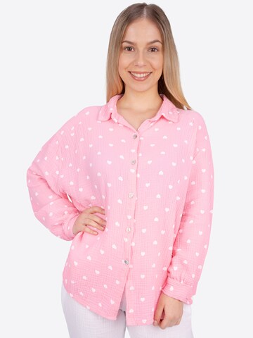 Chemisier 'Liya' Seasons of April en rose : devant