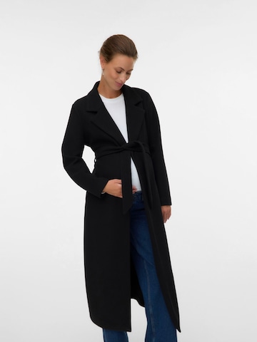 Vero Moda Maternity Tussenmantel in Zwart: voorkant