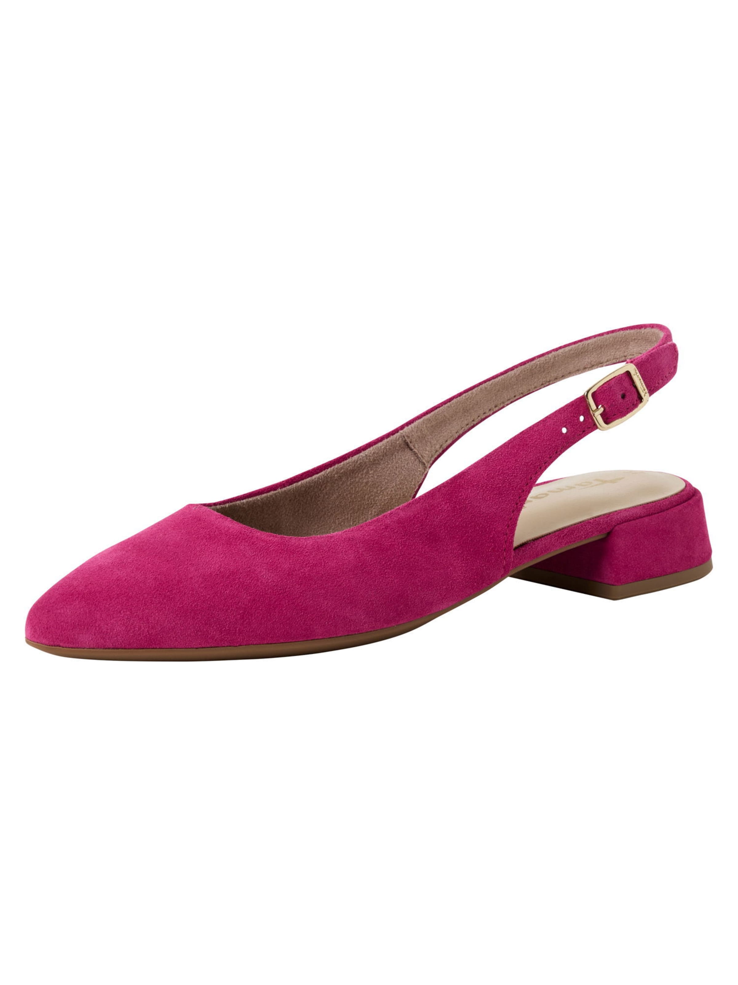 Escarpins à bride arrière Tamaris en rose : devant