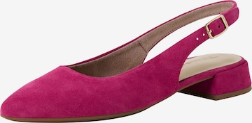 Escarpins à bride arrière Tamaris en rose : devant