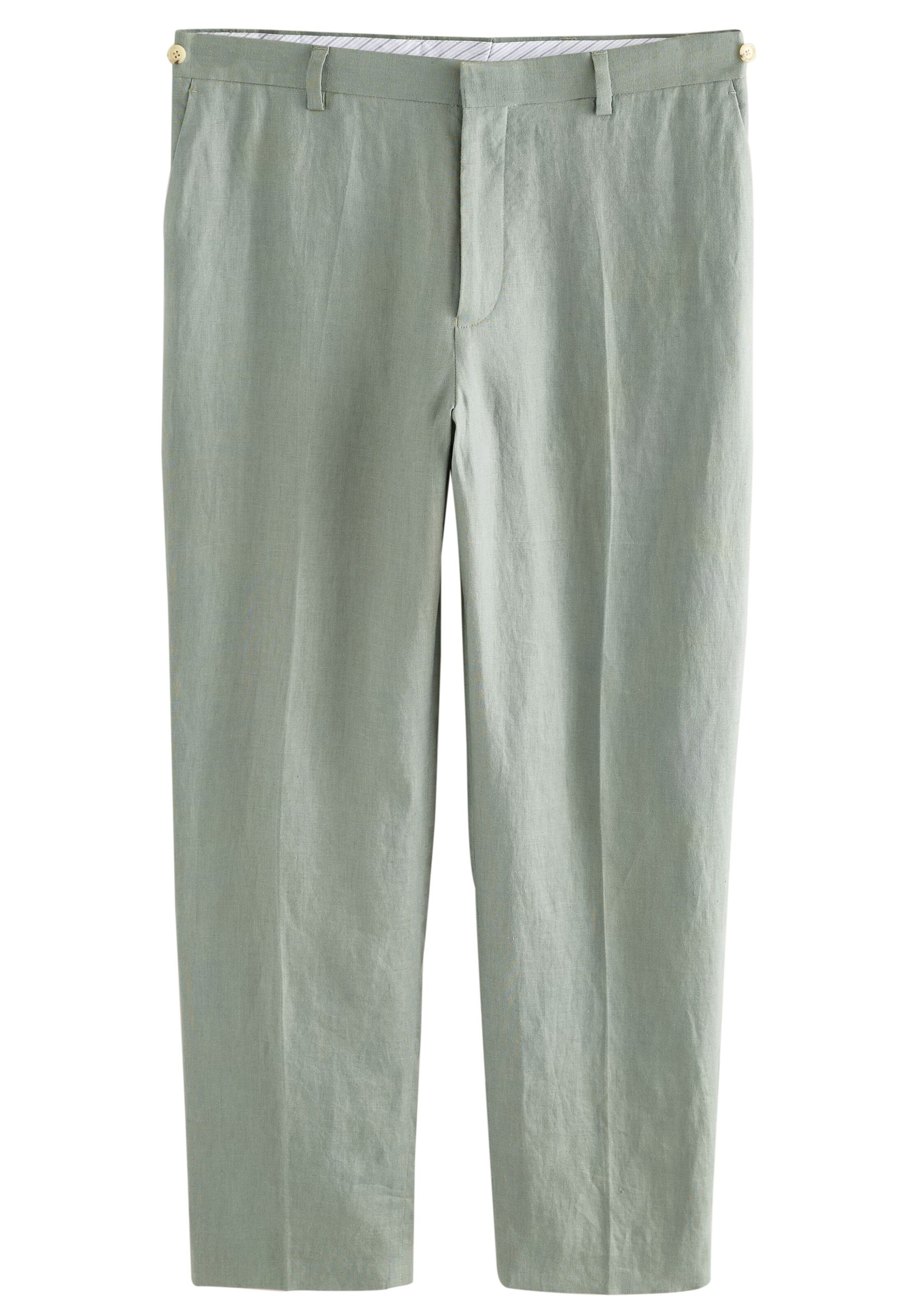 NextSlimfit Hlače na crtu - zelena boja: prednji dio