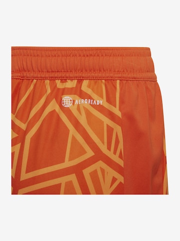 ADIDAS PERFORMANCE Regular Workout Pants in Orange