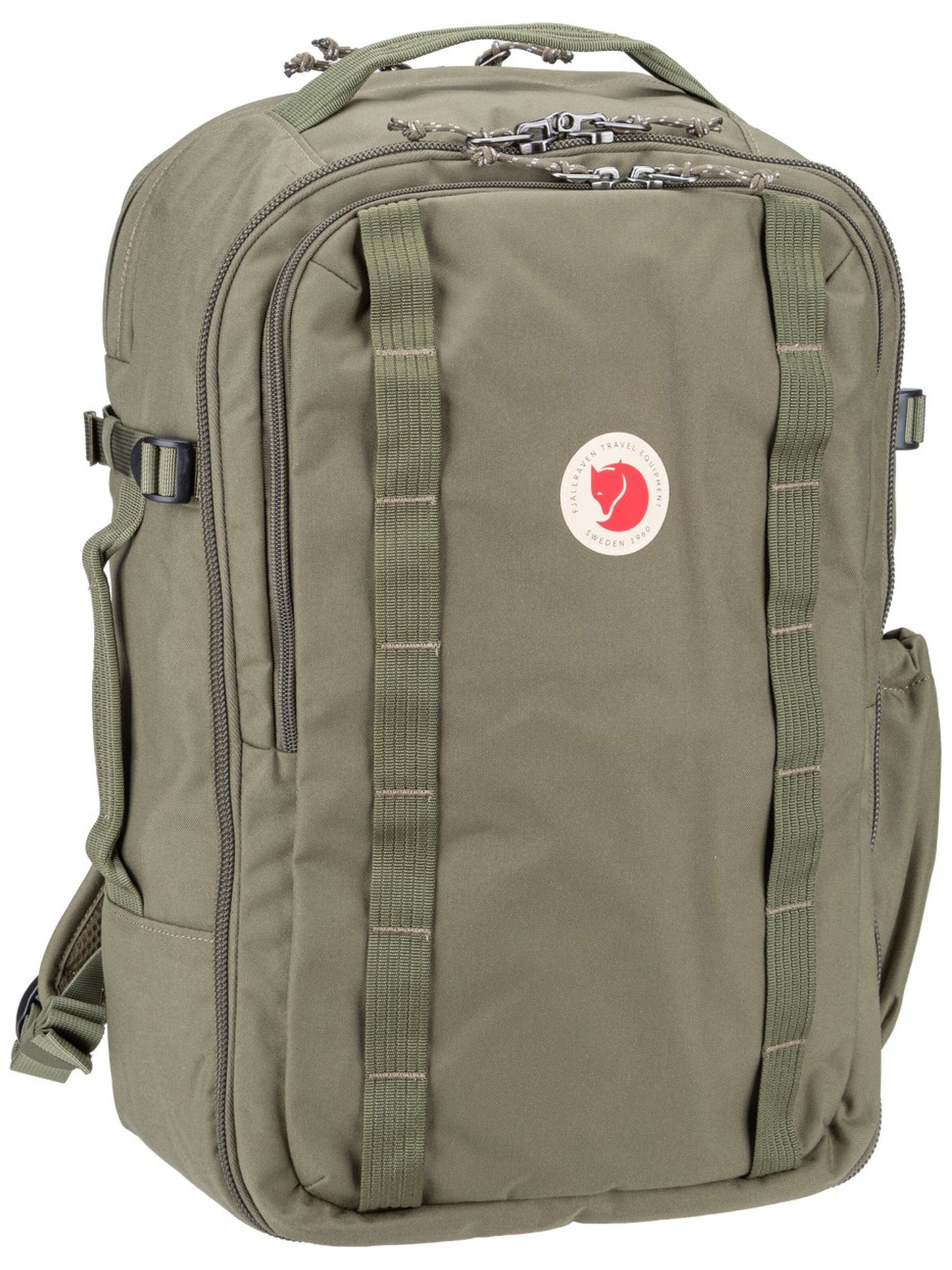 FJALLRAVEN Backpack 'Färden Carry-On' in Green: front