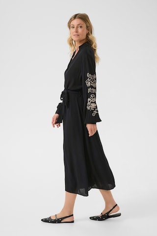 Cream Shirt dress 'Rosine' in Black