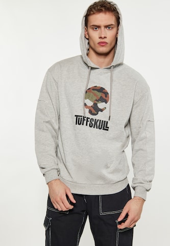 TUFFSKULL Sweatshirt in Grijs: voorkant
