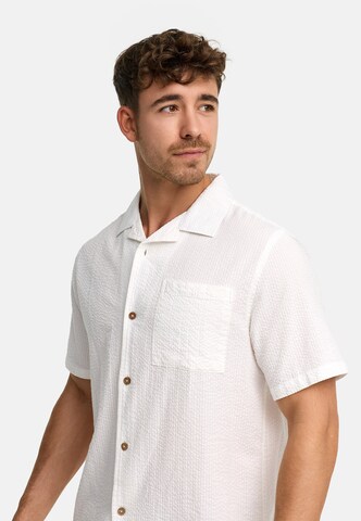 INDICODE JEANS Regular fit Overhemd 'Driller' in Wit