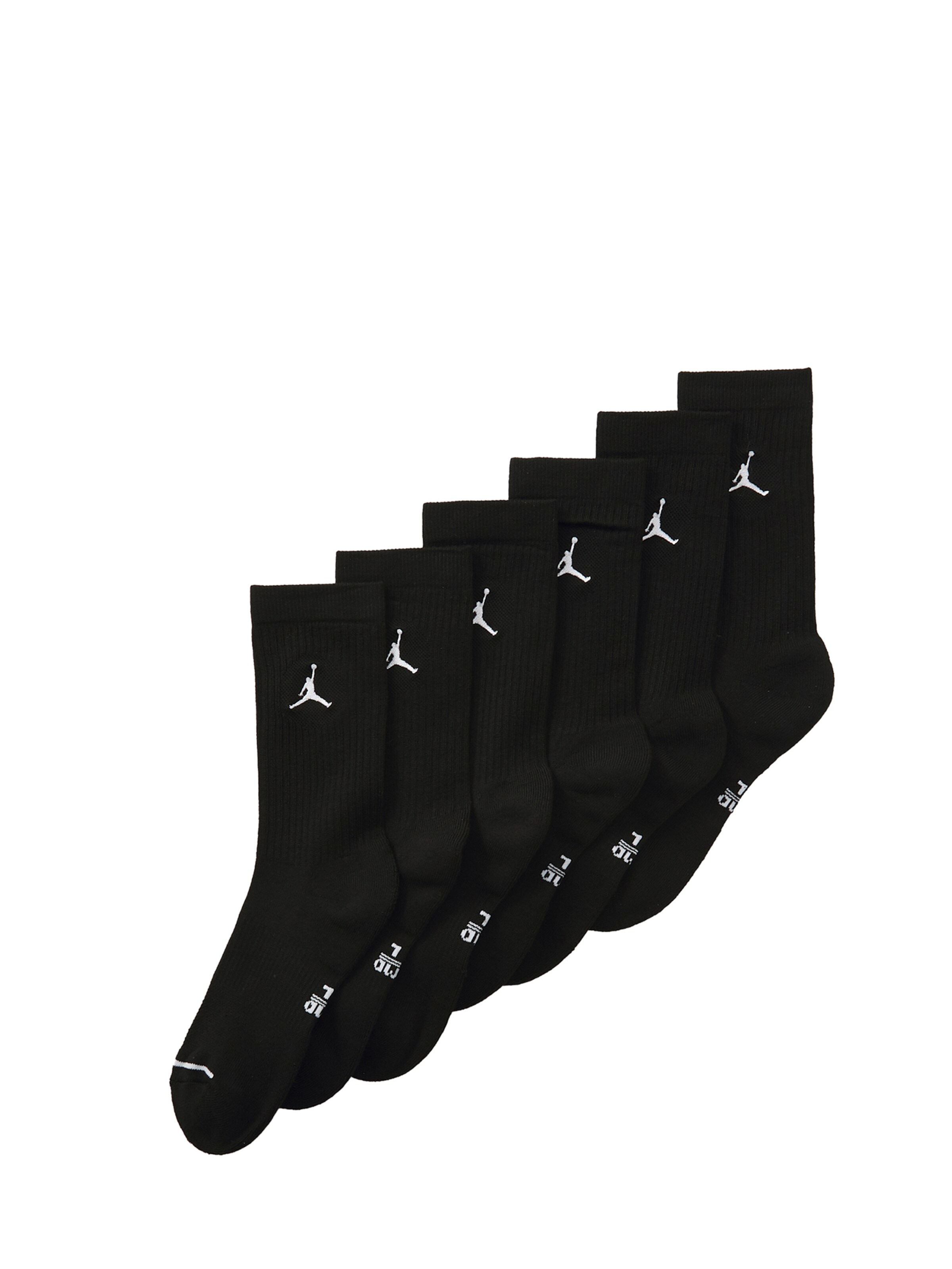 Calzino di Jordan in nero: frontale