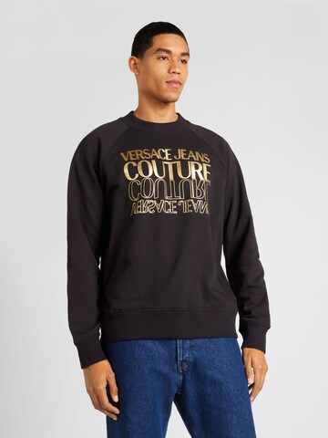 Sweat-shirt Versace Jeans Couture en noir : devant