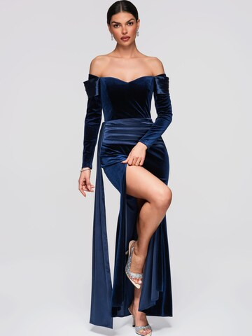 Ombre Abendkleid‌‌‌‌‌‌‌ in Blau