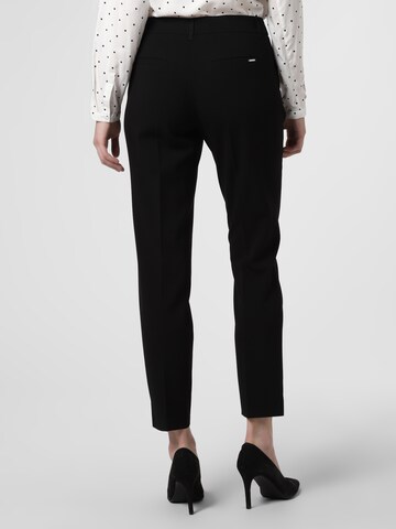 TAIFUN Regular Trousers with creases in Black