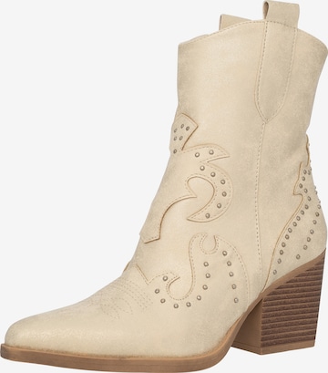 Salinyang Cowboy boot in Beige: front