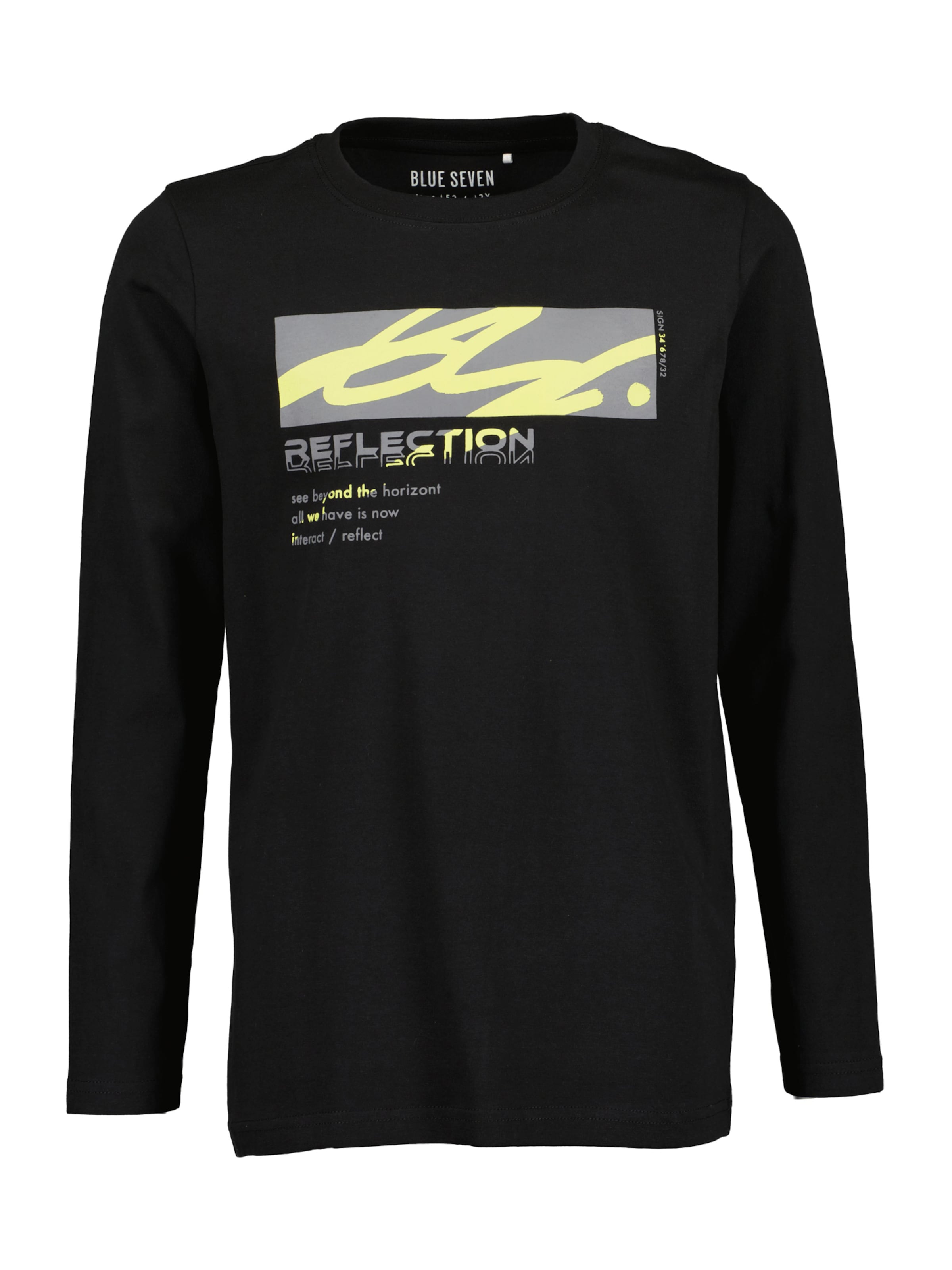 BLUE SEVEN Koszulka w kolorze czarny: przód