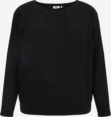 WE Fashion Sweater in Black: front