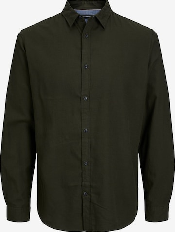 Jack & Jones Plus Regular fit Button Up Shirt 'Gingham' in Green: front