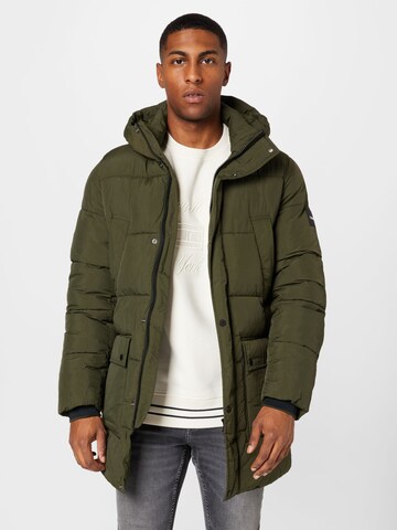 Calvin Klein Winter Jacket in Green: front