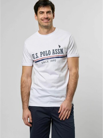 T-Shirt 'Limited Anniversary' U.S. POLO ASSN. en blanc