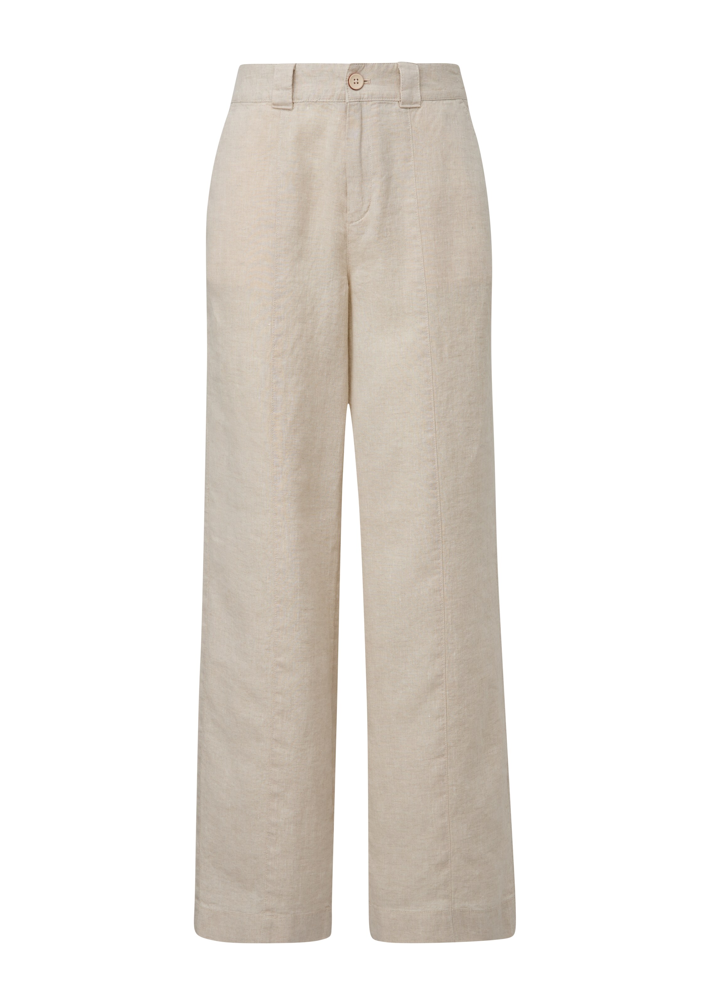 s.Oliver Bootcut Hlače | bež barva: sprednja stran