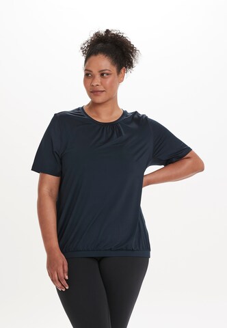 Q by Endurance Shirt 'Cella' in Blue: front