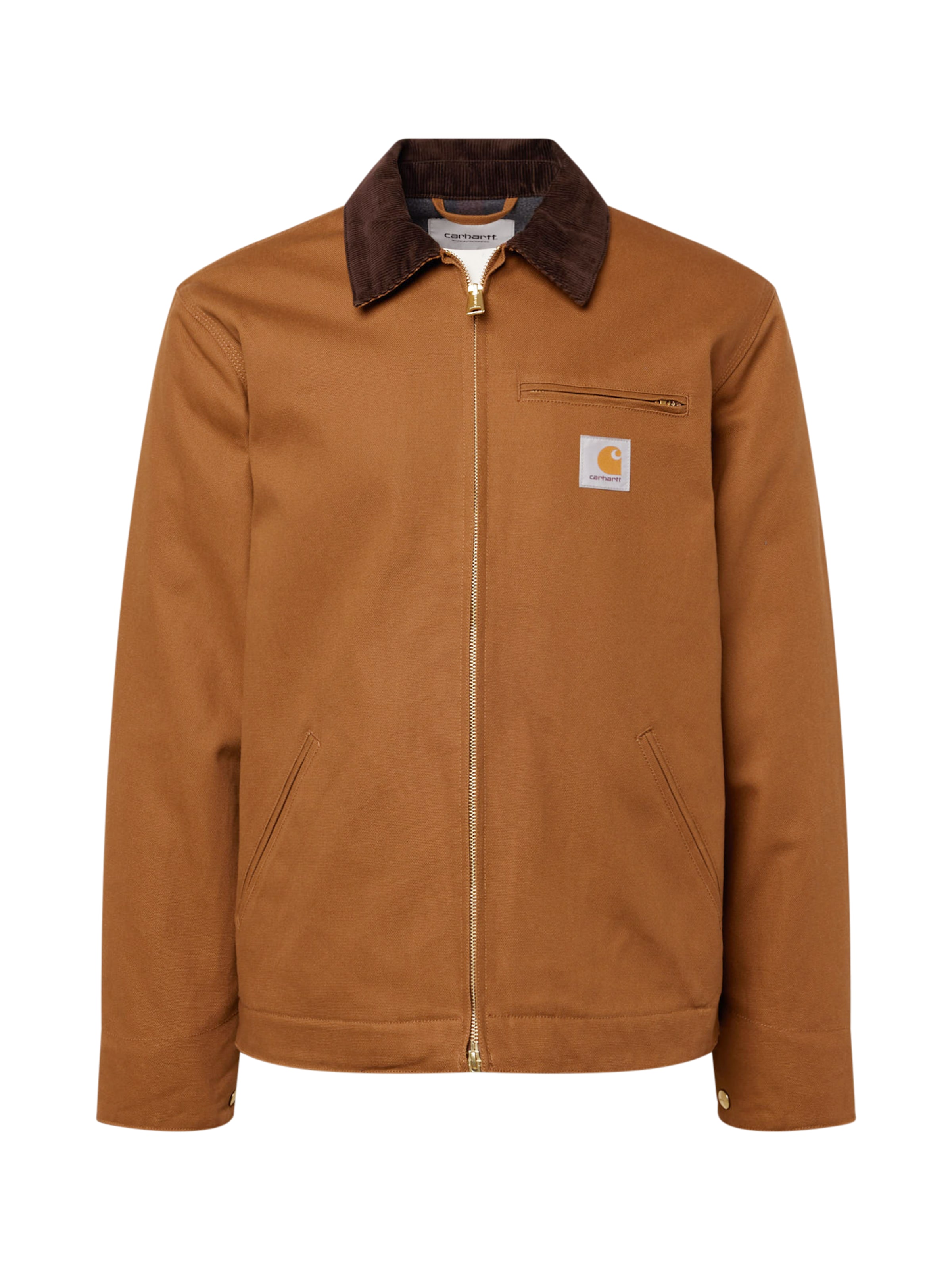 Carhartt WIP Jacke 'Detroit' in cognac / dunkelbraun, Produktansicht