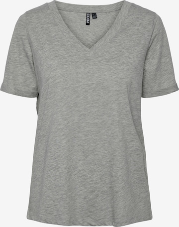 PIECES Shirt 'Ria' in Grey: front