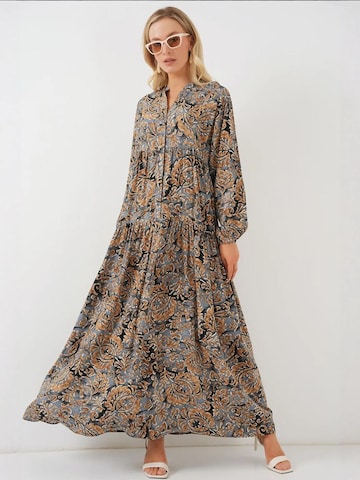 Bigdart Kleid 'Maxi' in Grau: Vorderseite