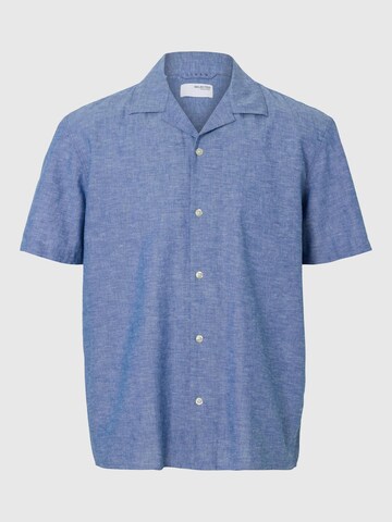 SELECTED HOMME Button Up Shirt in Blue