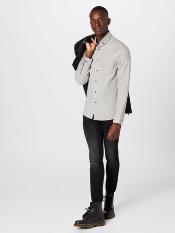 Bruun & Stengade - Ajuste regular Camisa 'Tromsoe' en gris