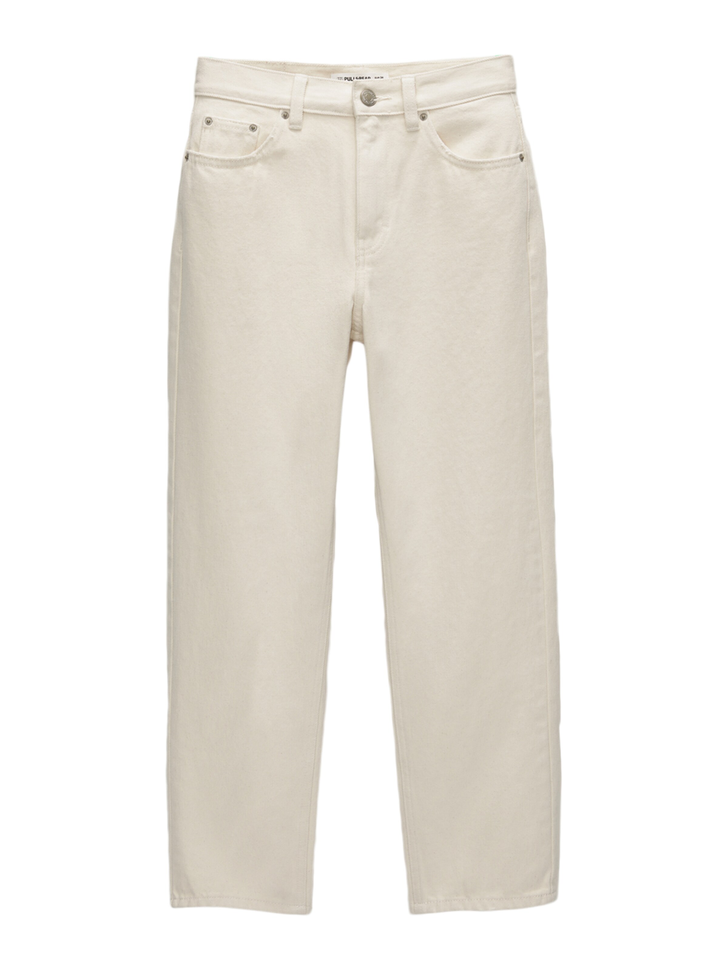 Pull&Bear Ohlapna forma Kavbojke | bež barva: sprednja stran