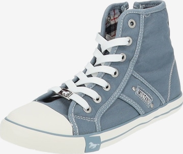 Sneaker alta di MUSTANG in blu: frontale
