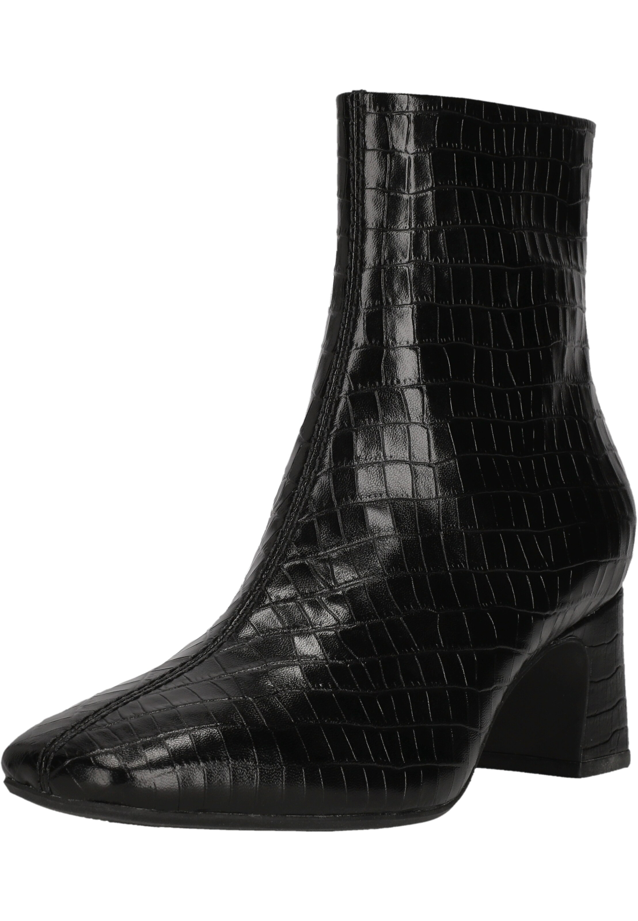 CLARKS Enkellaarsjes 'Fernie Zip' in Zwart: voorkant