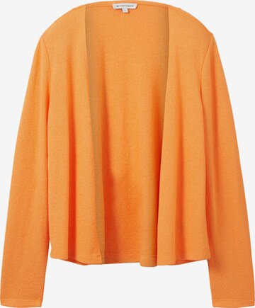 Regular Cardigan TOM TAILOR en orange : devant