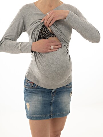 petit amour Shirt 'Gil' in Grey: front