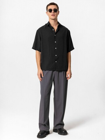 Antioch Comfort Fit Πουκάμισο 'Oscar' σε μαύρο