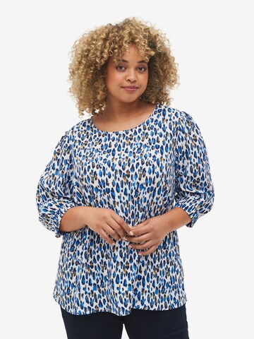 Zizzi Blouse 'Xanie' in Blue: front