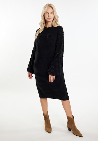 IZIA Knit dress in Black: front