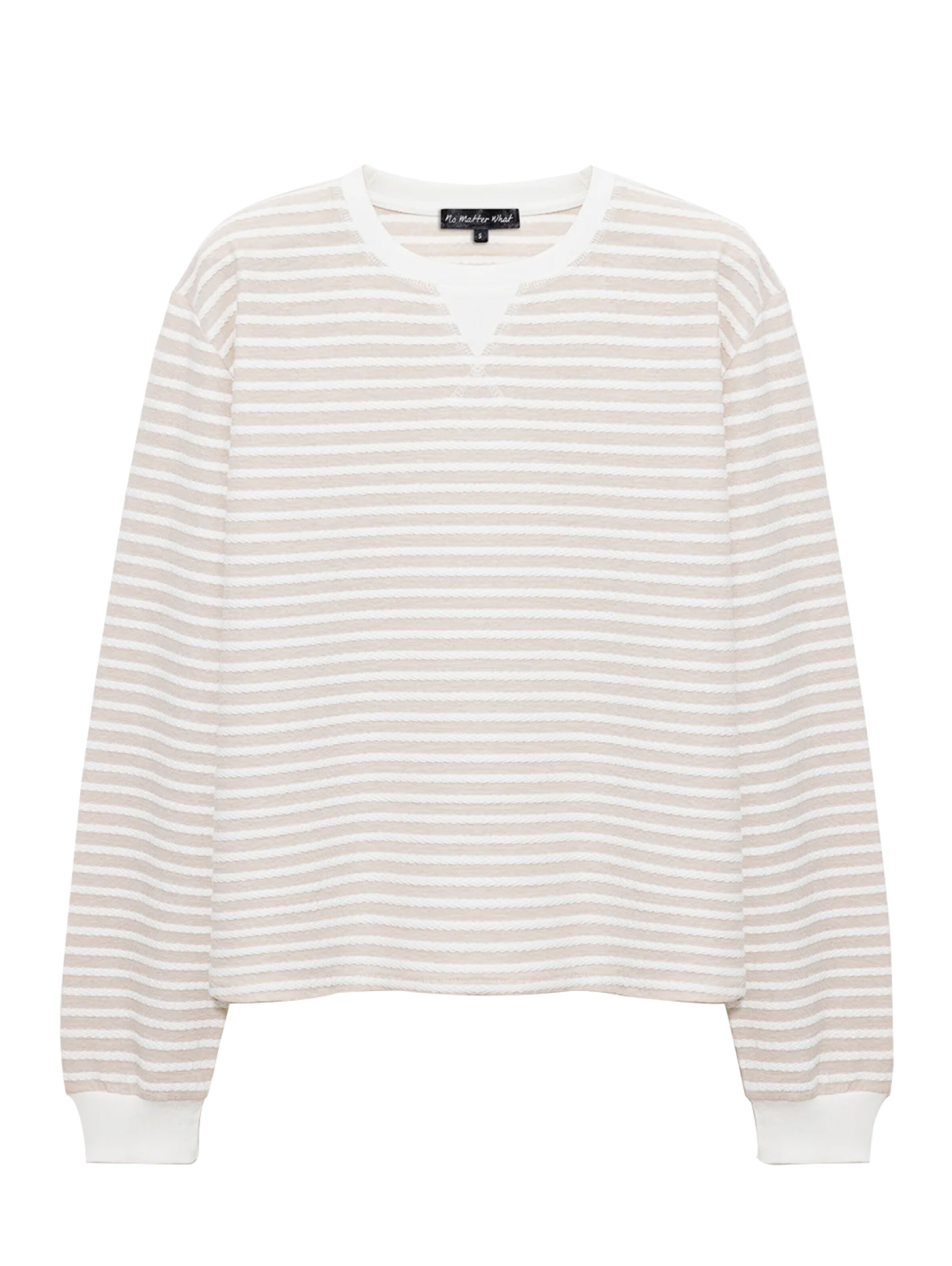 No Matter What Sweatshirt in Beige: Vorderseite