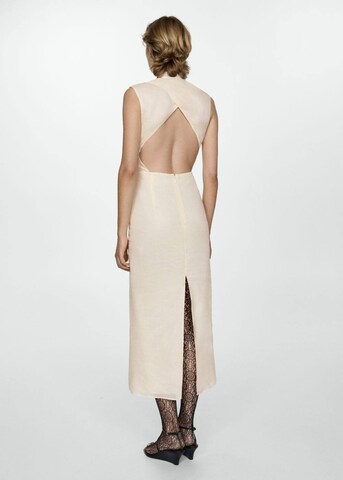 MANGO Evening Dress 'Oslo' in Beige