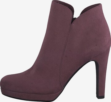 TAMARIS Ankle Boots in Purple