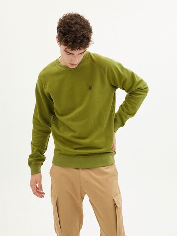 Thinking MU Sweatshirt ' Sol Parrot  ' in Green: front
