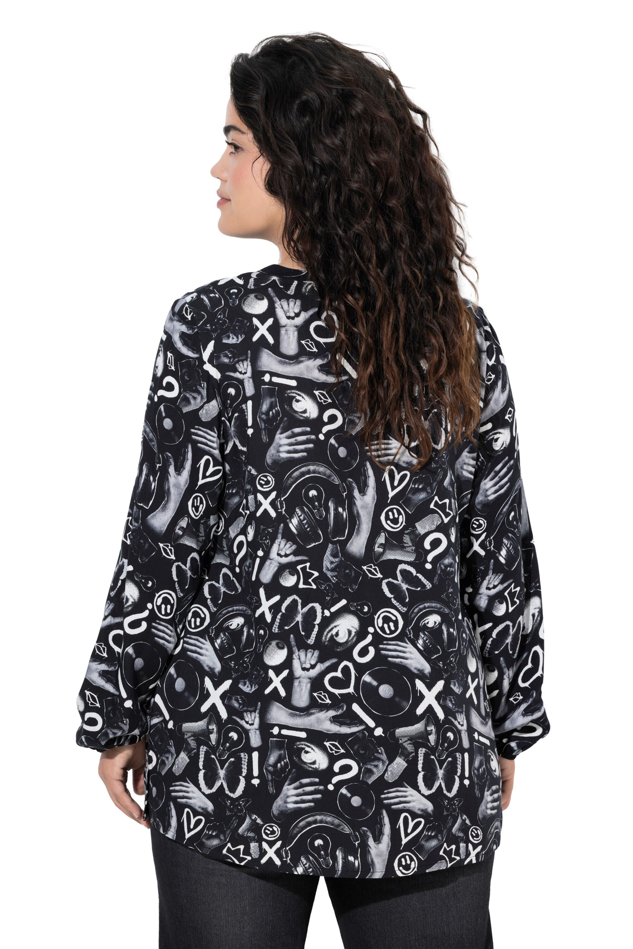 Angel of Style Blouse in Black