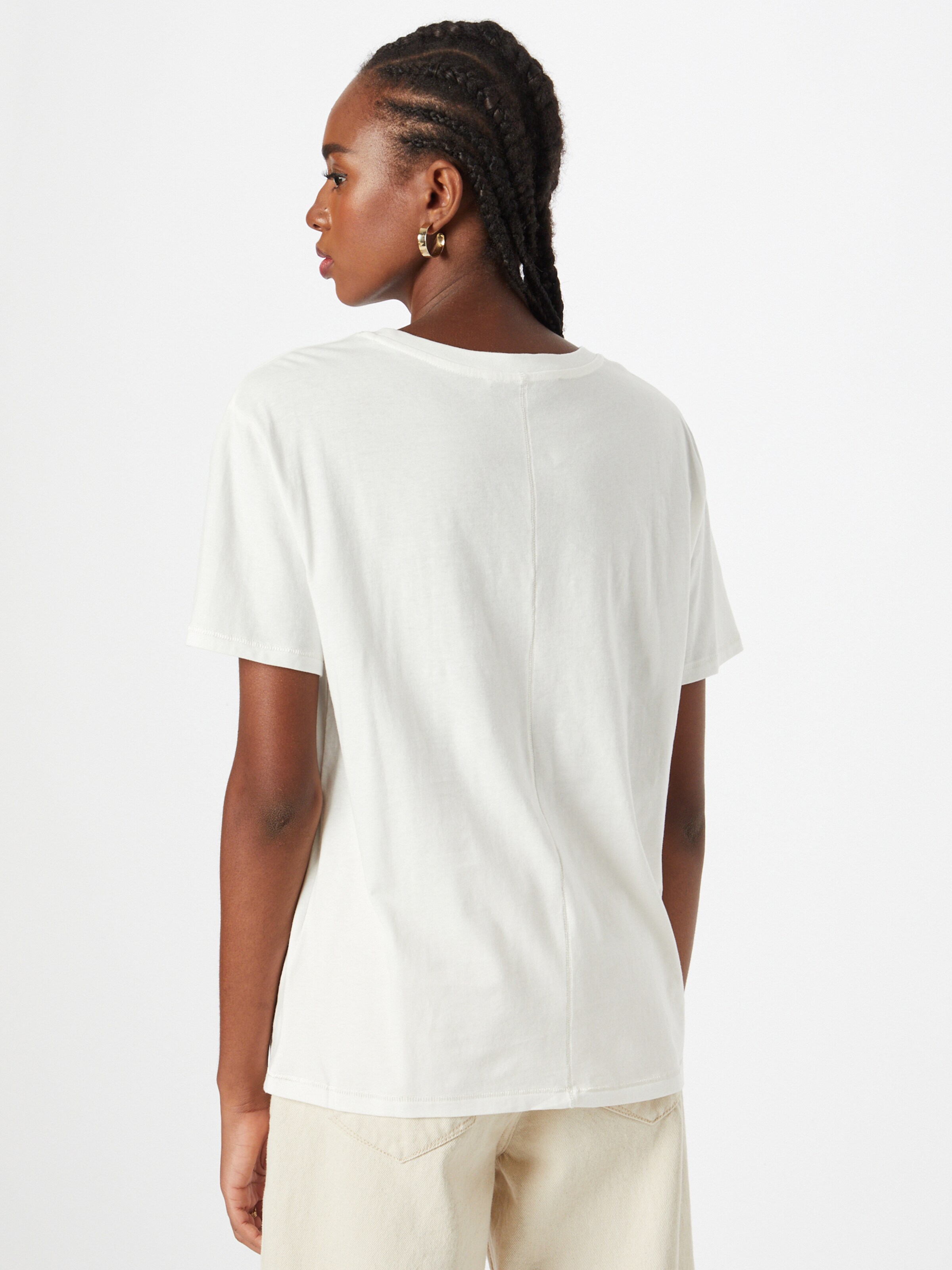 Frauen Shirts & Tops OUI T-Shirt in Weiß - YR86106 Frauen Shirts & Tops OUI T-Shirt in Weiß - YR86106