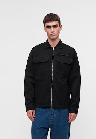 ALPHA INDUSTRIES Átmeneti dzseki - fekete: elől