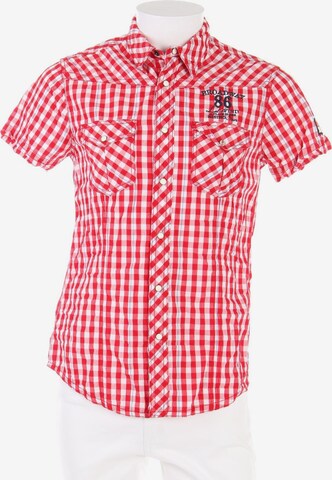 BROADWAY NYC FASHION Button Up Shirt in M in Red: front