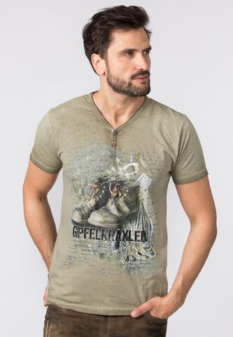 STOCKERPOINT Klederdracht shirt in Bruin: voorkant