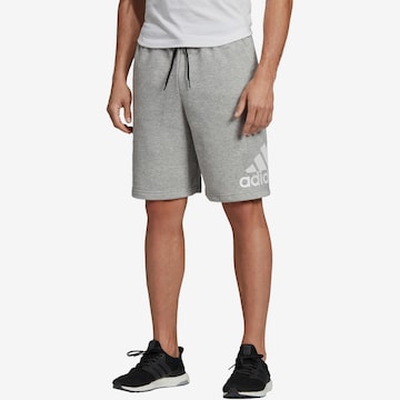 ADIDAS PERFORMANCE Спортен панталон в сиво: отпред