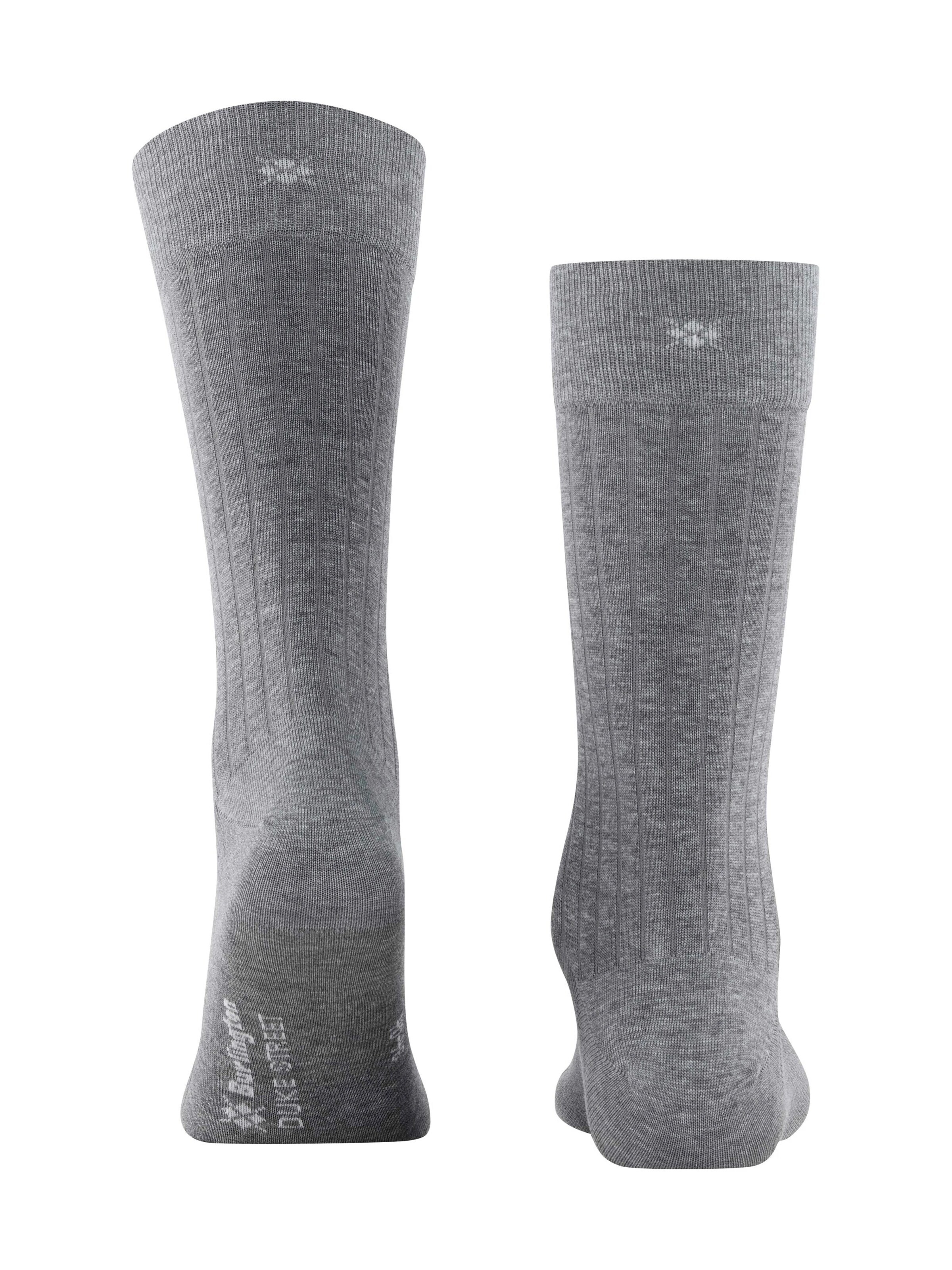 BURLINGTON Socks 'Duke Street' in Grey