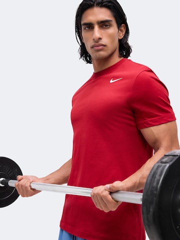 raudona NIKE Sportiniai marškinėliai
